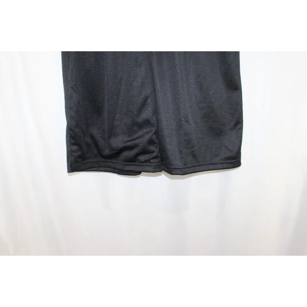 NWT DSG Men's Black Pocketless Mesh Training Shorts L 10'' Inseam Athletic Fit - Picture 4 of 8